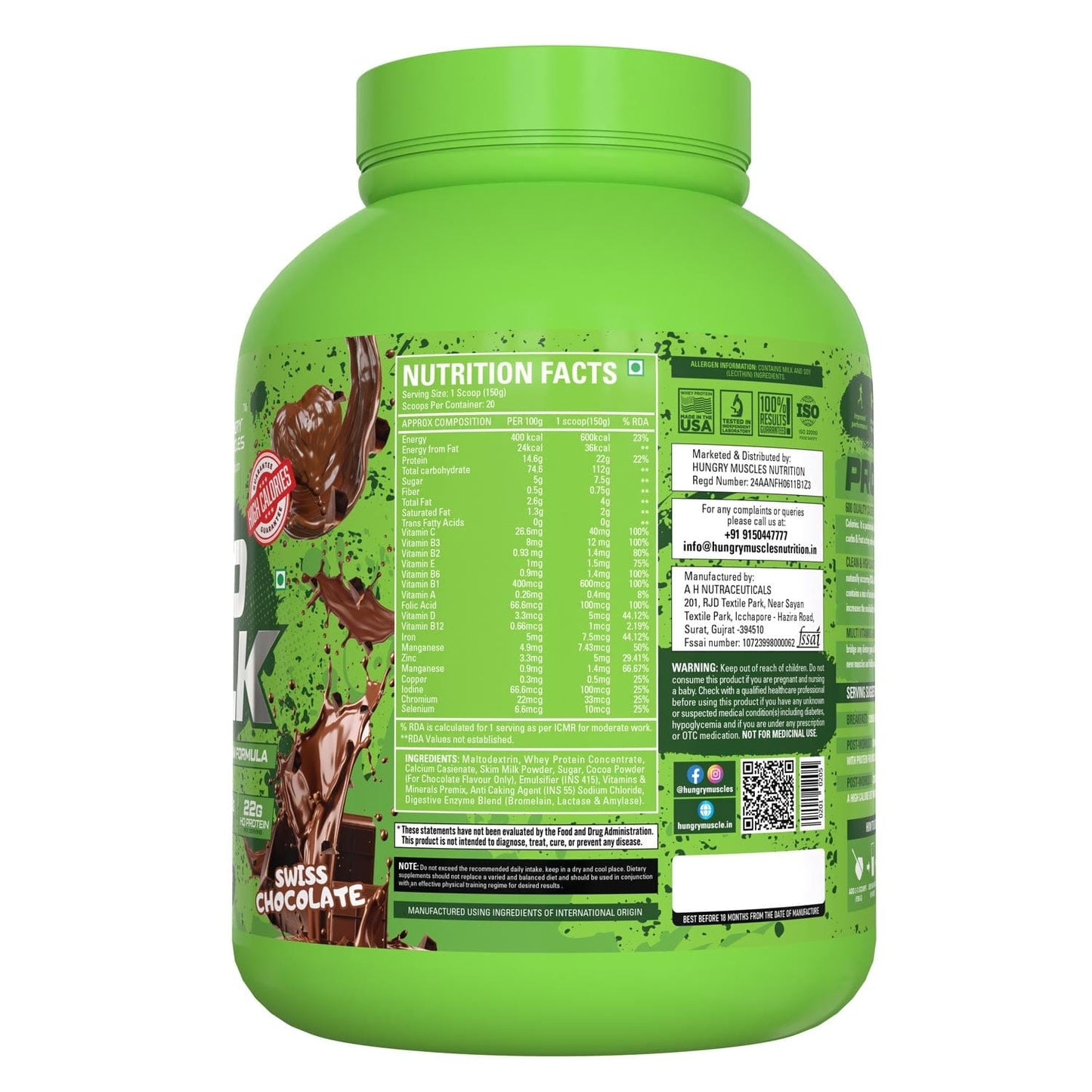 Hungry Muscles | Pro Bulk - Weight Gainer