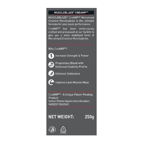MuscleBlaze Creatine Monohydrate CreAMP,