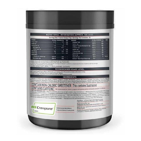 MuscleBlaze Pre Workout WrathX, Fruit Fury