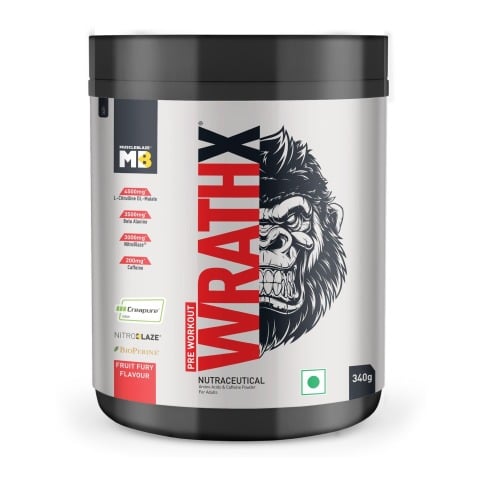 MuscleBlaze Pre Workout WrathX, Fruit Fury