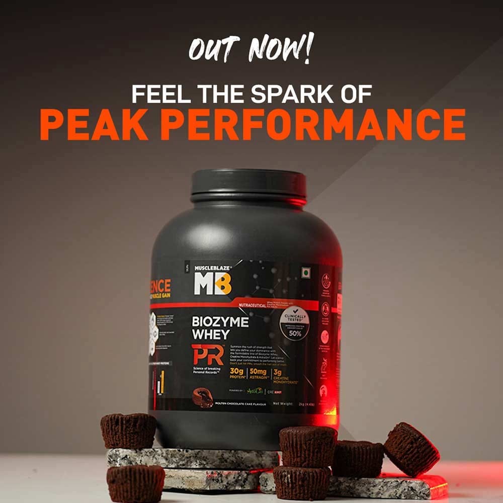 MuscleBlaze Biozyme Whey PR, 2 kg , Molten Chocolate Cake