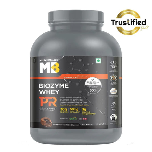 MuscleBlaze Biozyme Whey PR, 2 kg , Molten Chocolate Cake