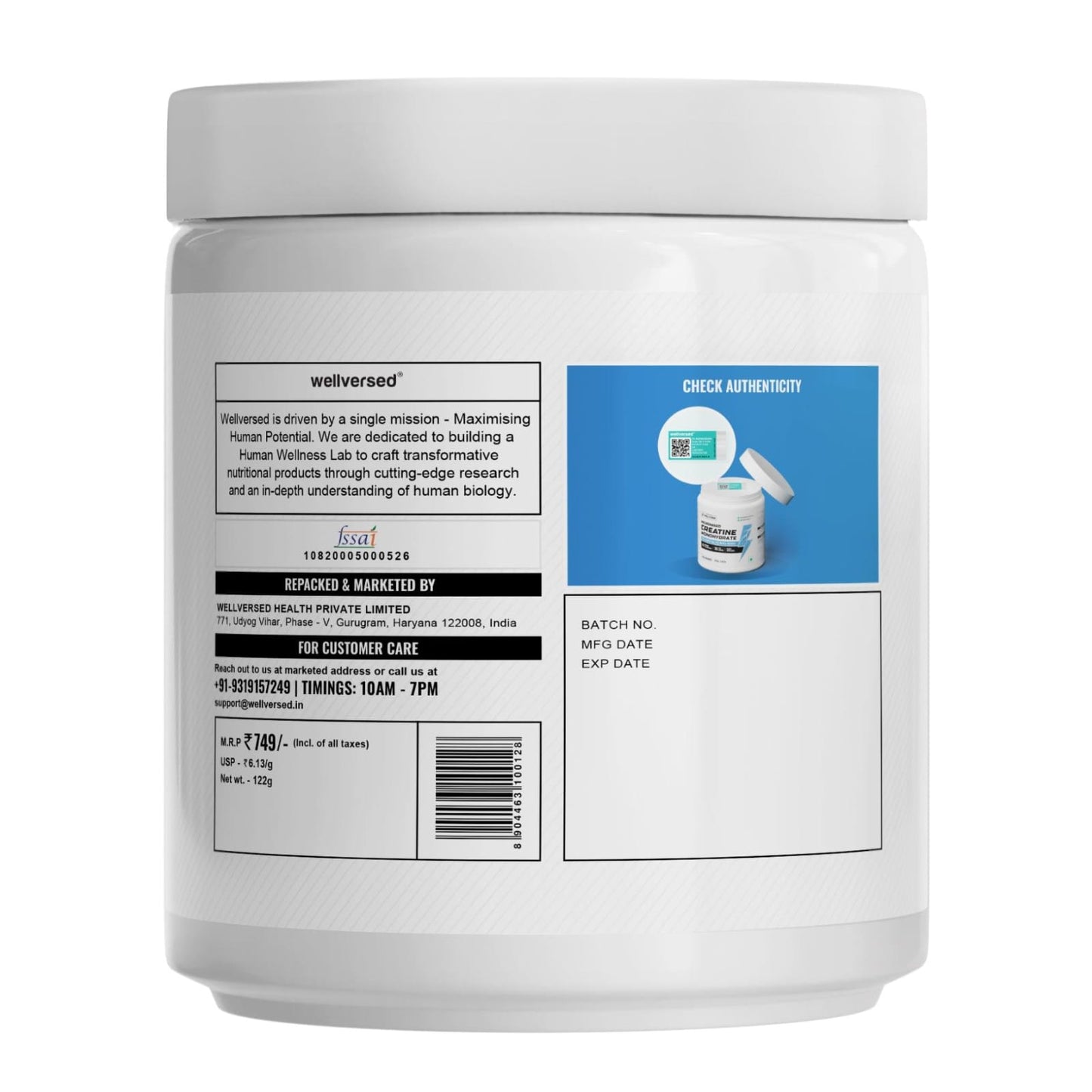 Wellcore - Pure Micronised Creatine Monohydrate, Tropical Tango