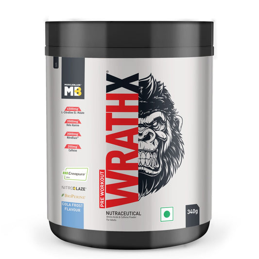 MuscleBlaze Pre Workout WrathX, Cola Frost
