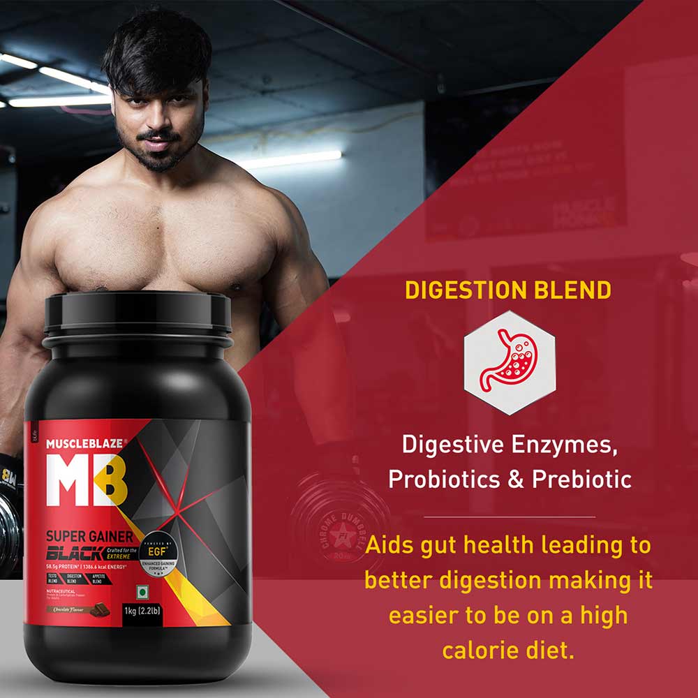 MuscleBlaze Super Gainer Black, Chocolate