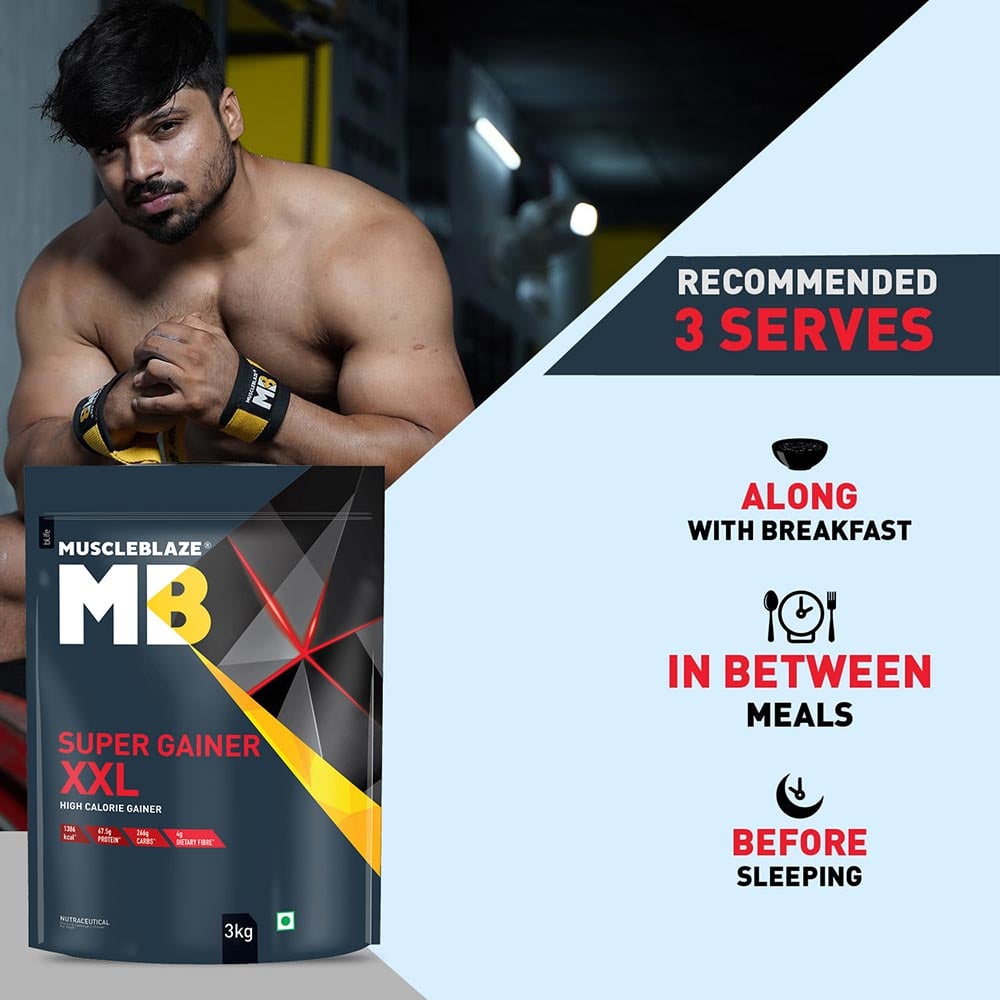 MuscleBlaze Super Gainer XXL Weight Gainer, Chocolate