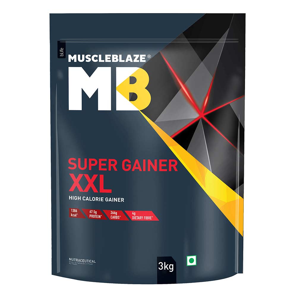 MuscleBlaze Super Gainer XXL Weight Gainer, Chocolate