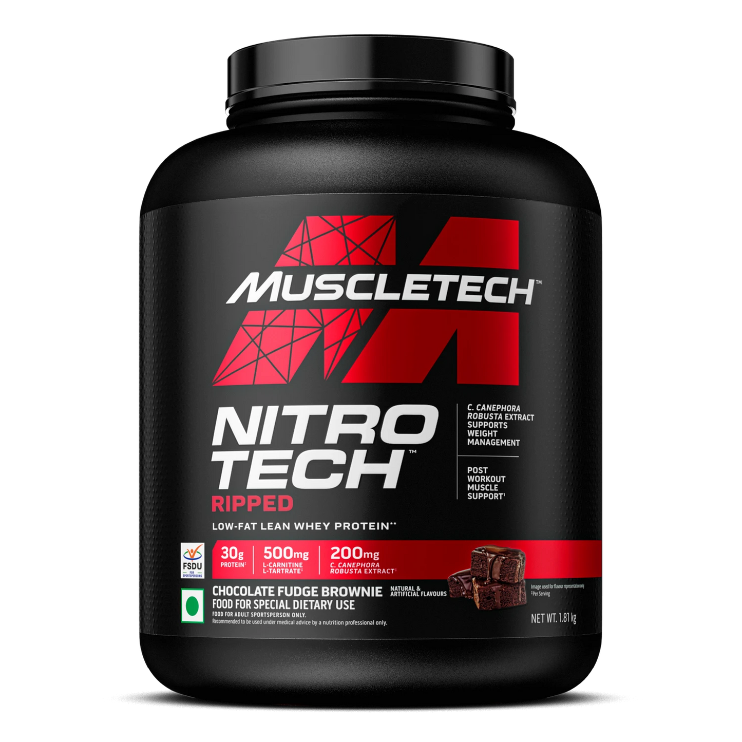 MuscleTech Nitro-Tech Ripped Whey Protein Powder