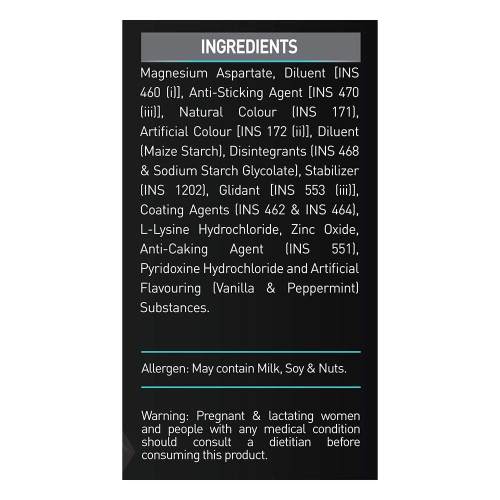 MuscleBlaze ZMA with 100% RDA of Zinc, Magnesium & Vitamin B6