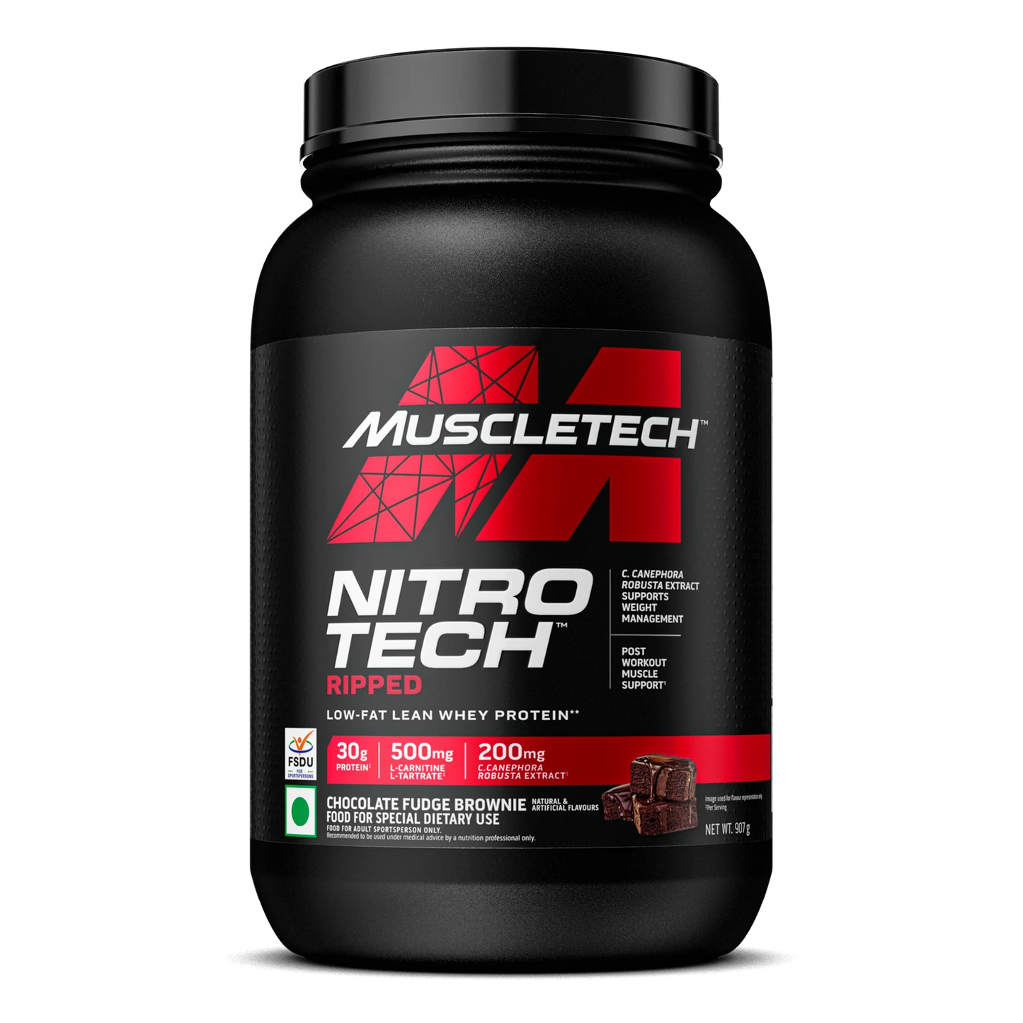 MuscleTech Nitro-Tech Ripped Whey Protein Powder