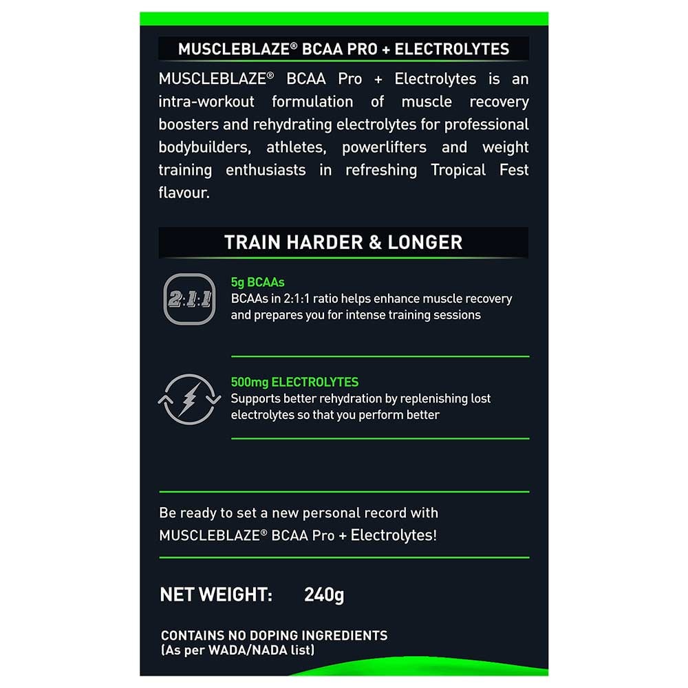 MuscleBlaze BCAA Pro Essential Amino Acids