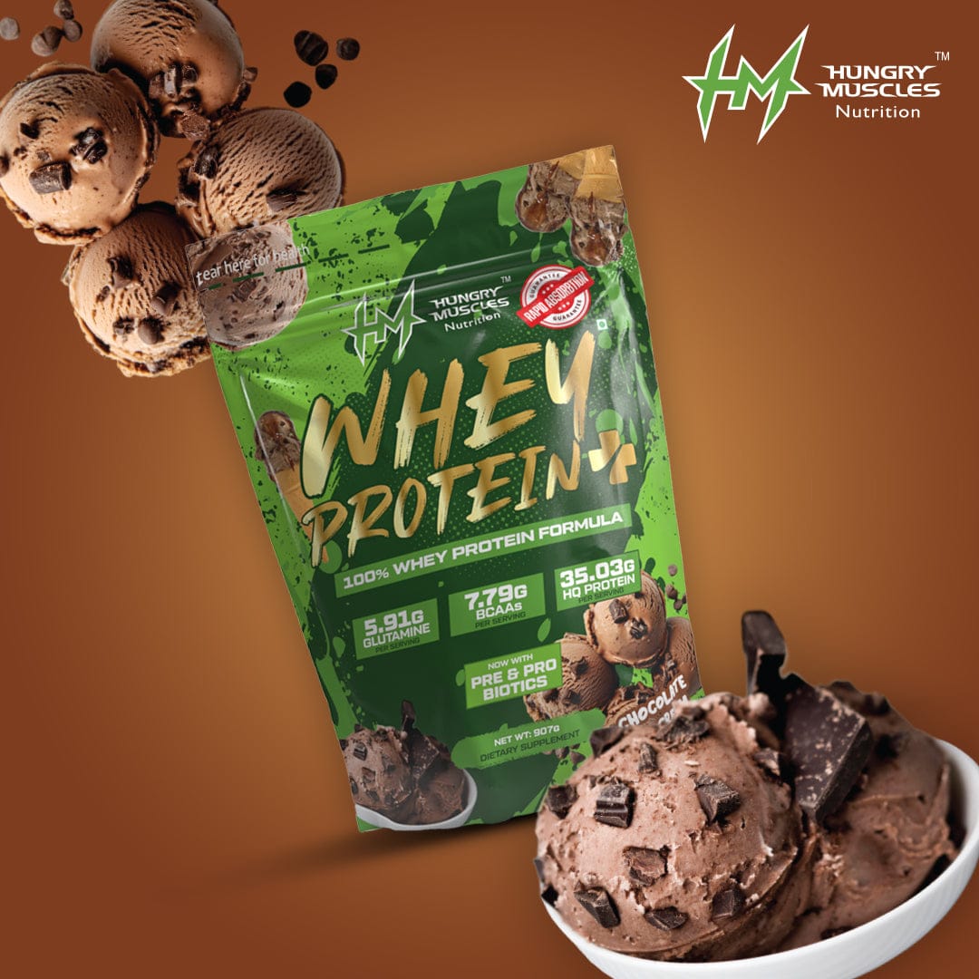 Hungry Muscles | Whey Protein + Protein Powder | Choclate Ice-cream | 1KG