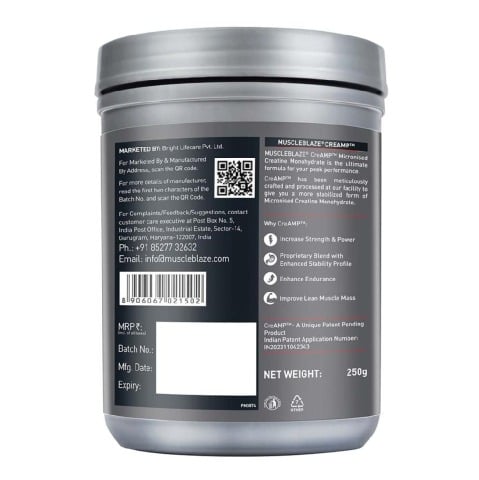 MuscleBlaze Creatine Monohydrate CreAMP,