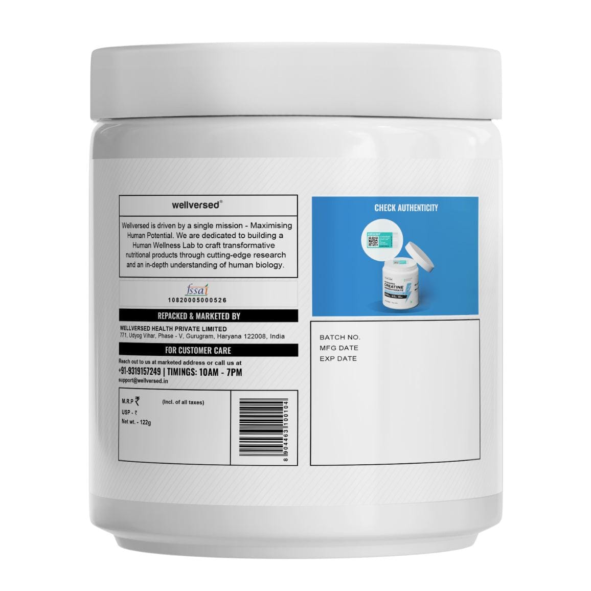 Wellcore - Pure Micronised Creatine Monohydrate, Fruit Fusion
