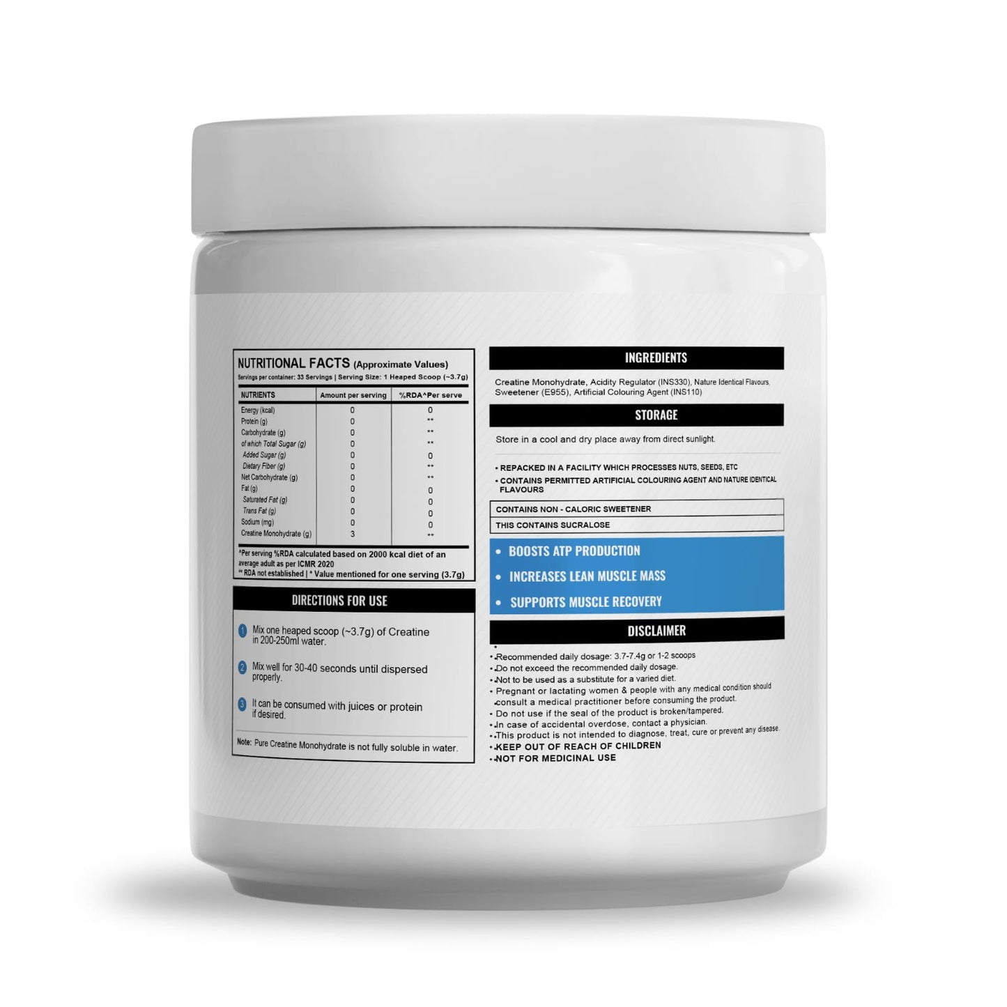 Wellcore - Pure Micronised Creatine Monohydrate, Tropical Tango