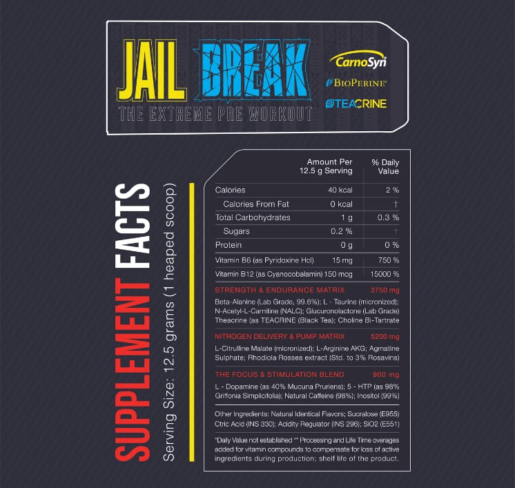 Freak Labs | Jail Break- Extreme Pre-Workout Formula