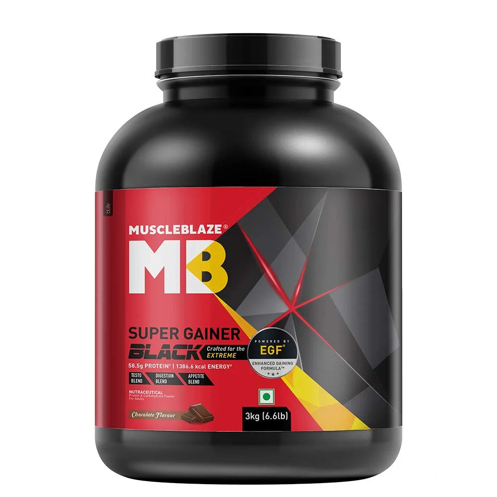 MuscleBlaze Super Gainer Black, Chocolate