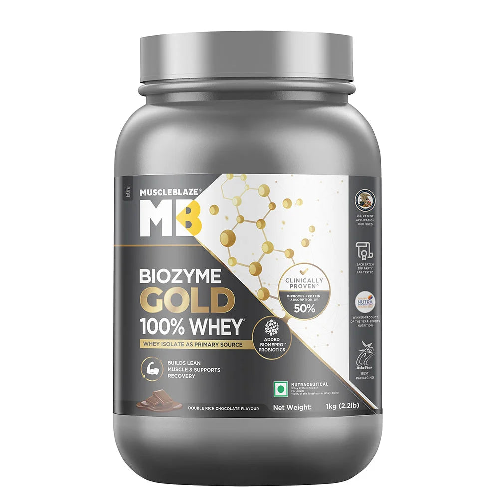 MuscleBlaze Biozyme Gold 100% Whey
