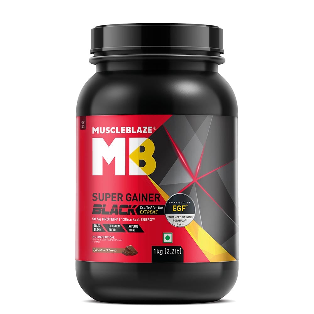 MuscleBlaze Super Gainer Black, Chocolate