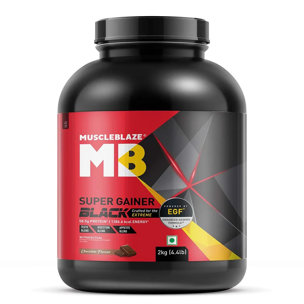 MuscleBlaze Super Gainer Black, Chocolate