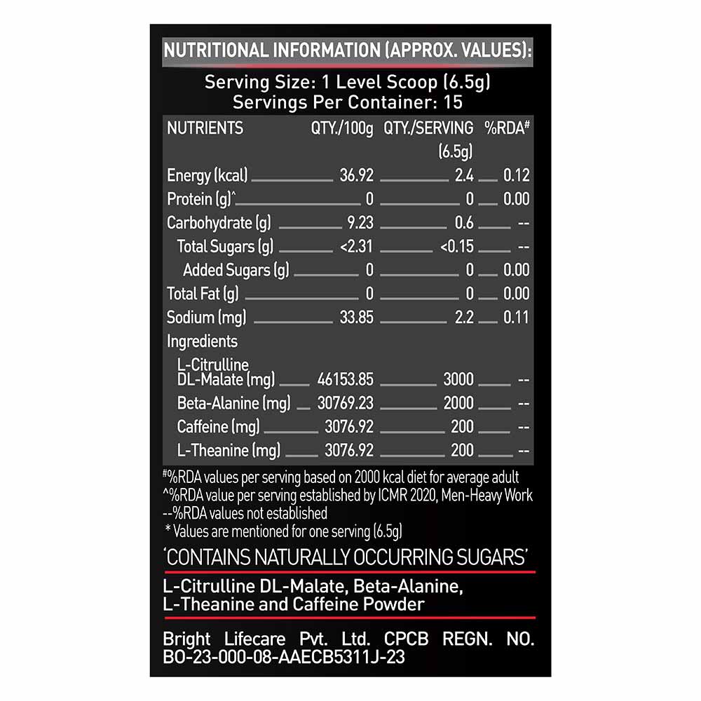 MuscleBlaze PRE Workout 200 Xtreme