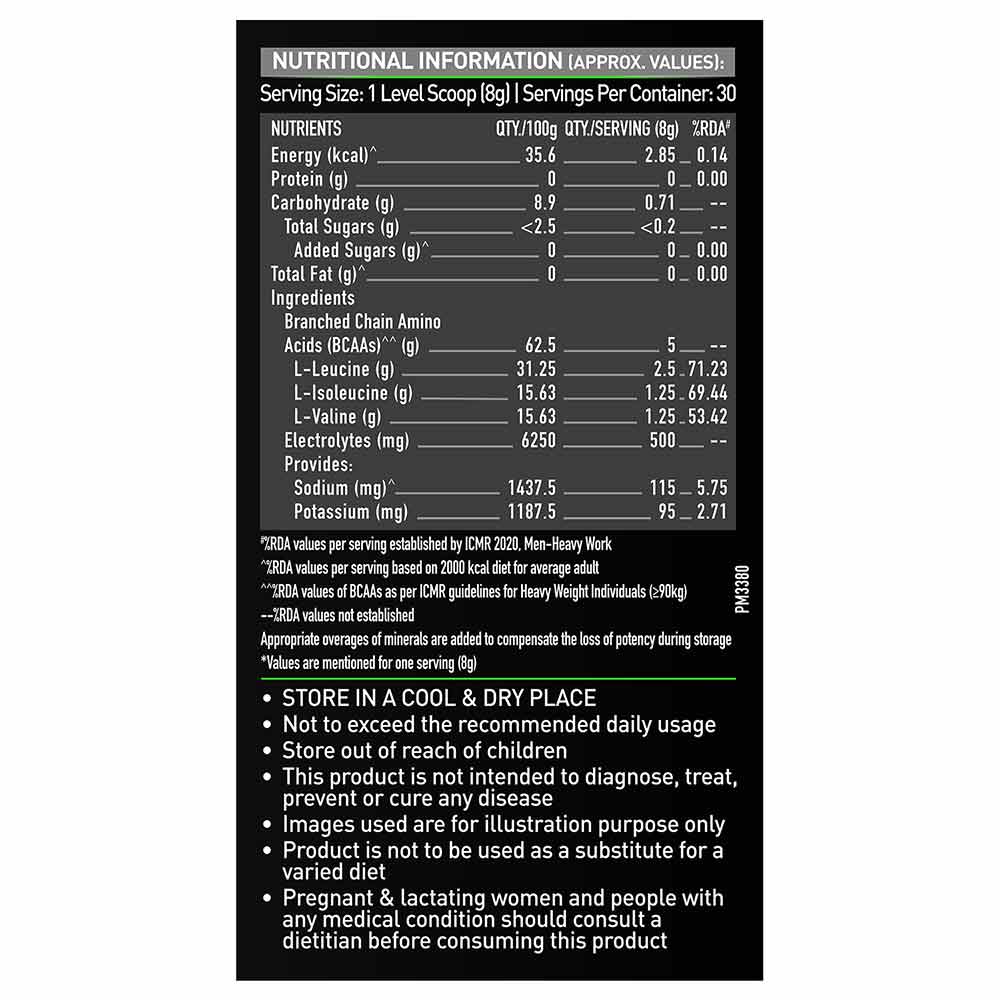 MuscleBlaze BCAA Pro Essential Amino Acids