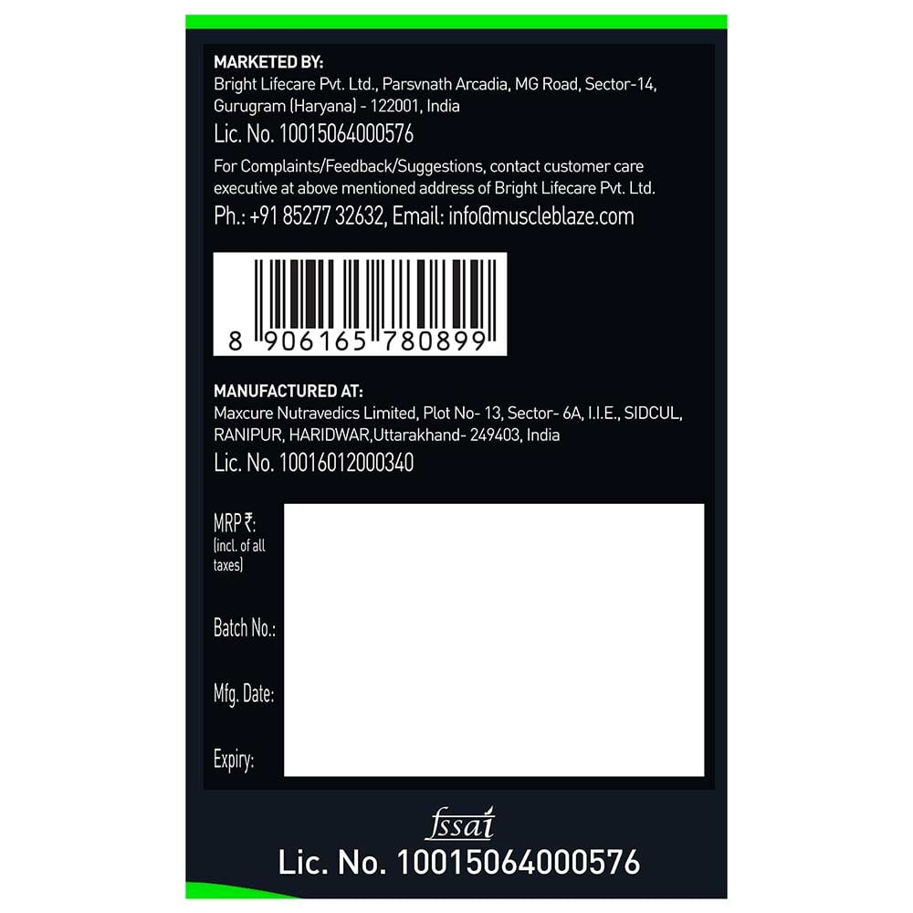 MuscleBlaze BCAA Pro Essential Amino Acids