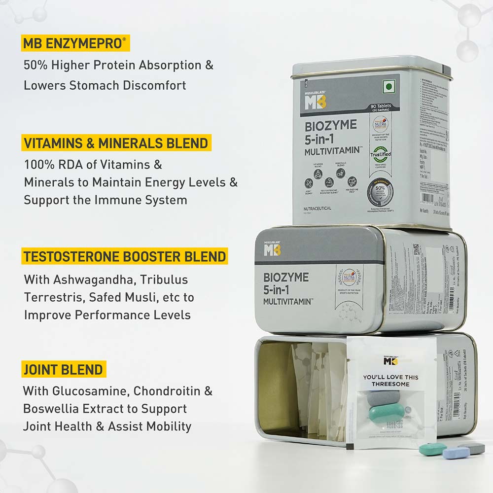 MuscleBlaze Biozyme 5 in 1 Multivitamin